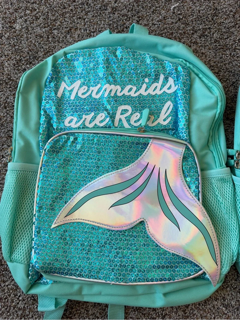 Girls Mermaid & Meowgical Sequin Backpack Bundle 2 School Book Bags 🆕 new nwt